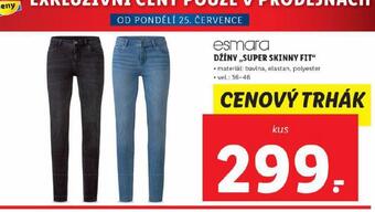 Lidl Džiny nabídka