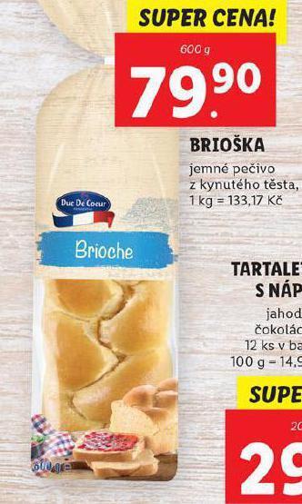 Lidl Brioška nabídka