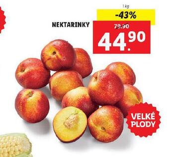 Lidl Nektarinky nabídka