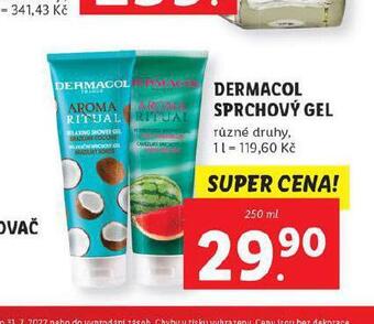 Lidl Dermacol sprchový gel nabídka