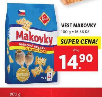 Lidl Vest makovky nabídka
