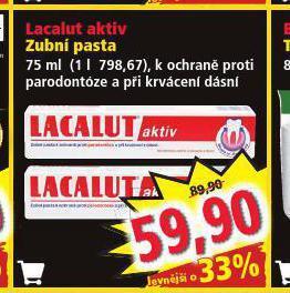 Norma Lacalut zubní pasta nabídka