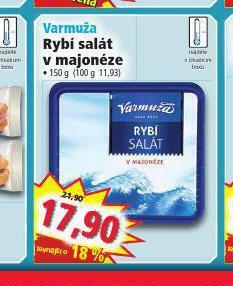 Norma Varmuža rybí salát v majonéze nabídka