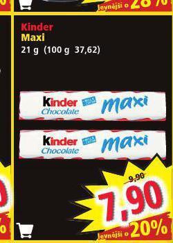Norma Kinder maxi nabídka
