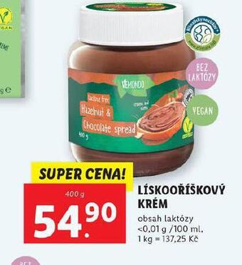 Lidl Lískooříškový krém nabídka