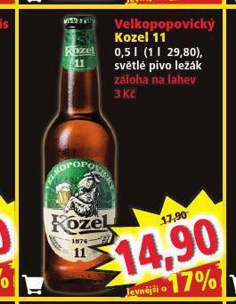 Norma Pivo velkopopovický kozel nabídka