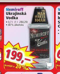Norma Nemiroff ukrajinská vodka nabídka