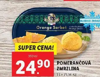 Lidl Pomerančová zmrzlina nabídka