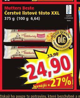 Norma Listové těsto nabídka