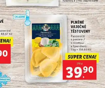 Lidl Plněné vaječné těstoviny nabídka
