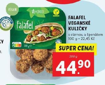 Lidl Falafel veganské kuličky nabídka