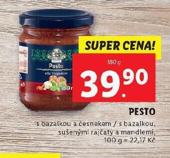 Lidl Pesto nabídka