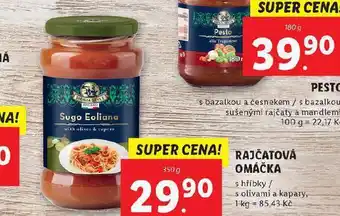 Lidl Rajčatová omáčka nabídka