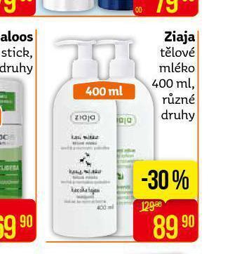 Teta Ziaja tělové mléko nabídka