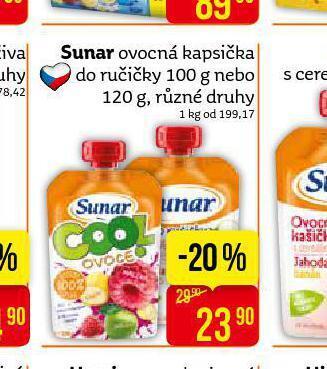 Teta Sunar ovocná kapsička nabídka