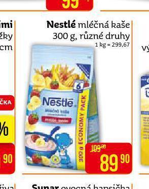 Teta Nestlé mléčná kaše nabídka