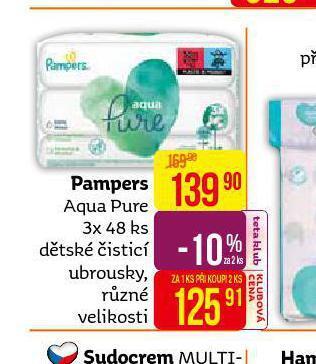 Teta Pampers dětské vlhčené ubrousky nabídka