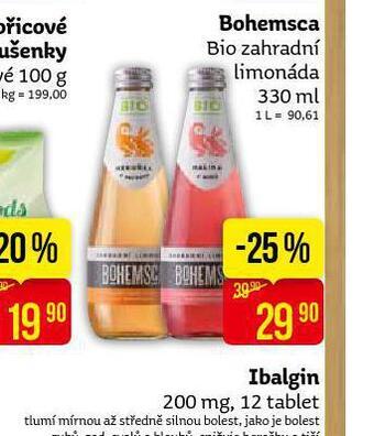 Teta Bohemsca bio zahradní limonáda nabídka
