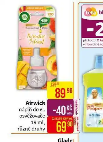 Teta Airwick náplně do el. osvěžovače nabídka