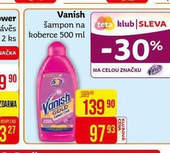 Teta Vanish šampon na koberce nabídka
