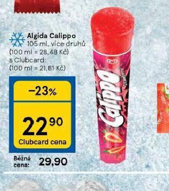 Tesco Algida calippo nabídka
