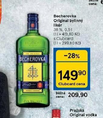 Tesco Becherovka originál nabídka