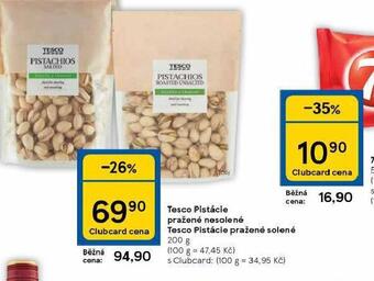 Tesco Tesco pistácie pražené nesolené nabídka