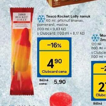 Tesco Tesco rocket lolly nanuk nabídka