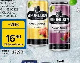 Tesco Strongbow nabídka