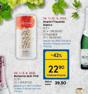 Tesco Avanti frizzante bianco nabídka