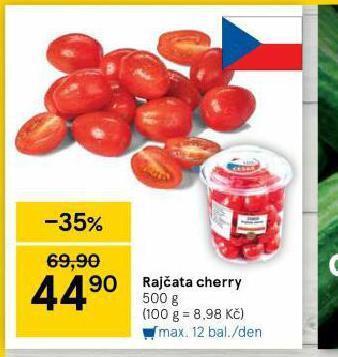 Tesco Rajčata cherry nabídka