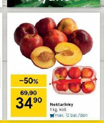 Tesco Nektarinky nabídka