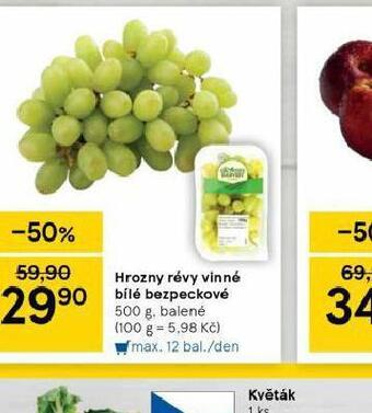 Tesco Hrozny révy vinné bílé bezpeckové nabídka