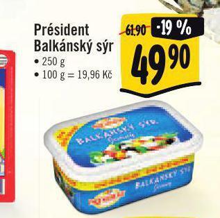 Jip Président balkánský sýr nabídka