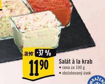 Jip Salát á la krab nabídka
