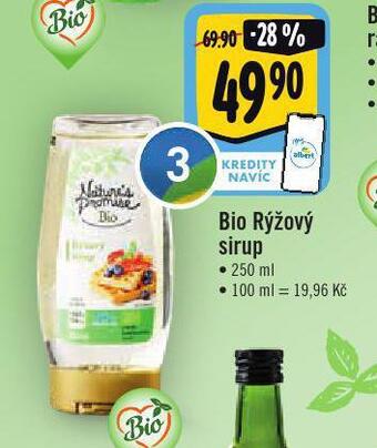 Jip Bio rýžový sirup nabídka