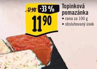 Jip Topinková pomazánka nabídka