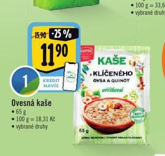 Albert Ovesná kaše nabídka