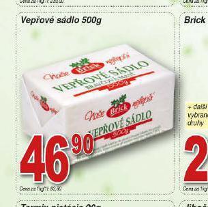 Lidl Vepřové sádlo nabídka