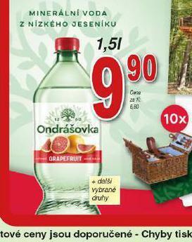 Lidl Ondrášovka ochucená nabídka