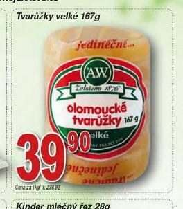 Lidl Tvarůžky velké nabídka
