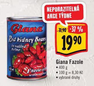 Albert Giana fazole nabídka