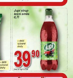 Lidl Jupí sirup nabídka