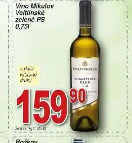 Lidl Víno mikulov veltínské zelené nabídka