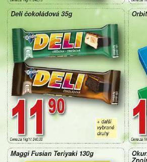 Lidl Deli čokoládová nabídka