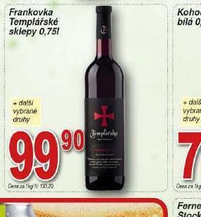 Lidl Frankovka templářské sklepy nabídka