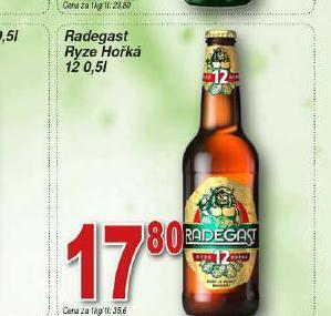 Lidl Pivo radegast ryze hořká 12 nabídka