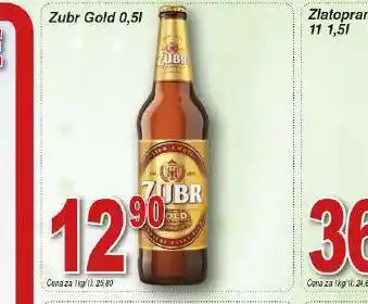 Lidl Pivo zubr gold nabídka