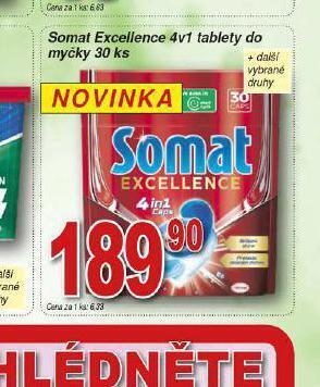 Lidl Somat excellence 4v1 tablety do myčky nabídka