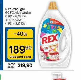 Tesco Rex prací gel nabídka